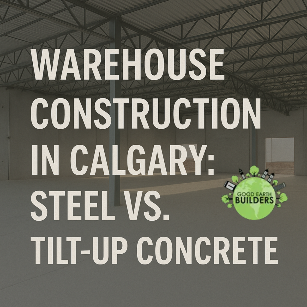 Warehouse Construction in Calgary: Steel vs. Tilt-Up Concrete Costs (2025)