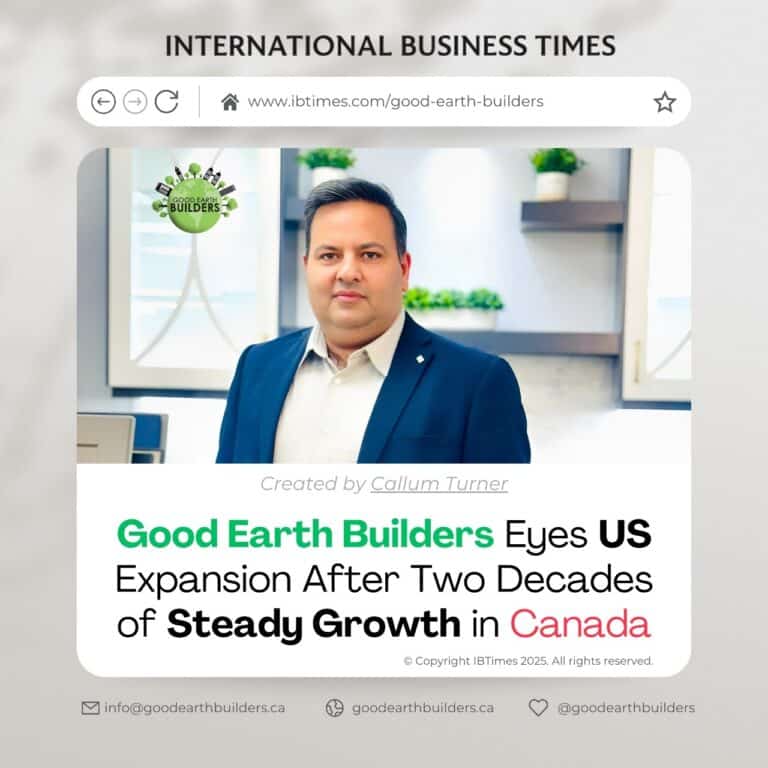 Good Earth Builders Featured in International Business Times: Celebrating Our US Expansion Journey
