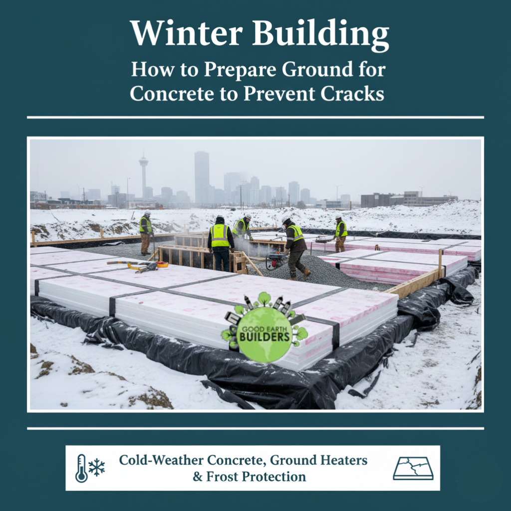 Winter Building: How to Prepare Ground for Concrete to Prevent Cracks