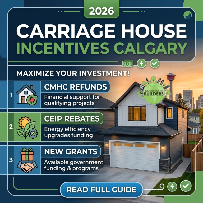 Carriage House Incentives Calgary 2026: CMHC Refunds, CEIP Rebates & Grants