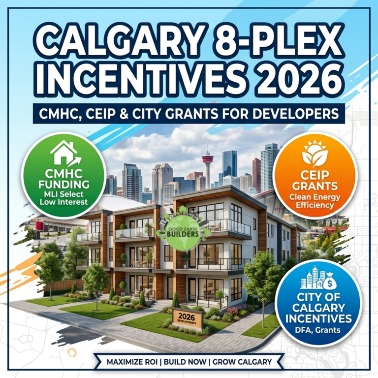 Calgary 8-Plex Incentives 2026: CMHC, CEIP & City Grants for Developers