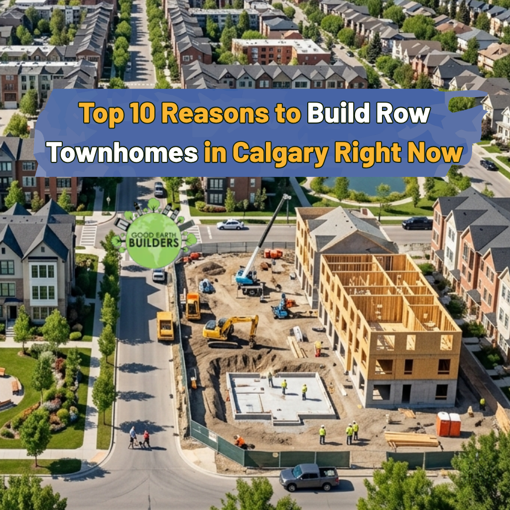 Top 10 Reasons to Build Row Townhomes in Calgary Right Now