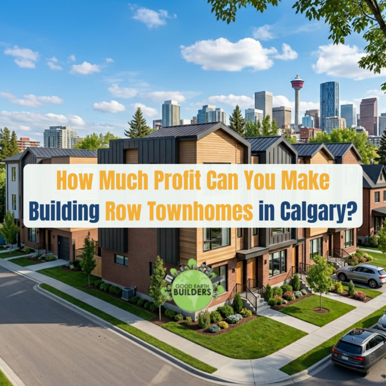 How Much Profit Can You Make Building Row Townhomes in Calgary?